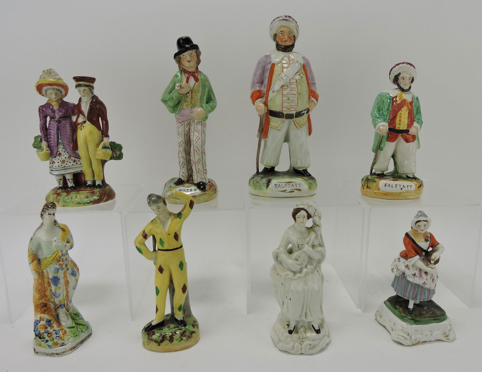 Staffordshire lot of 8 figures, 6 to. (1 of 1)