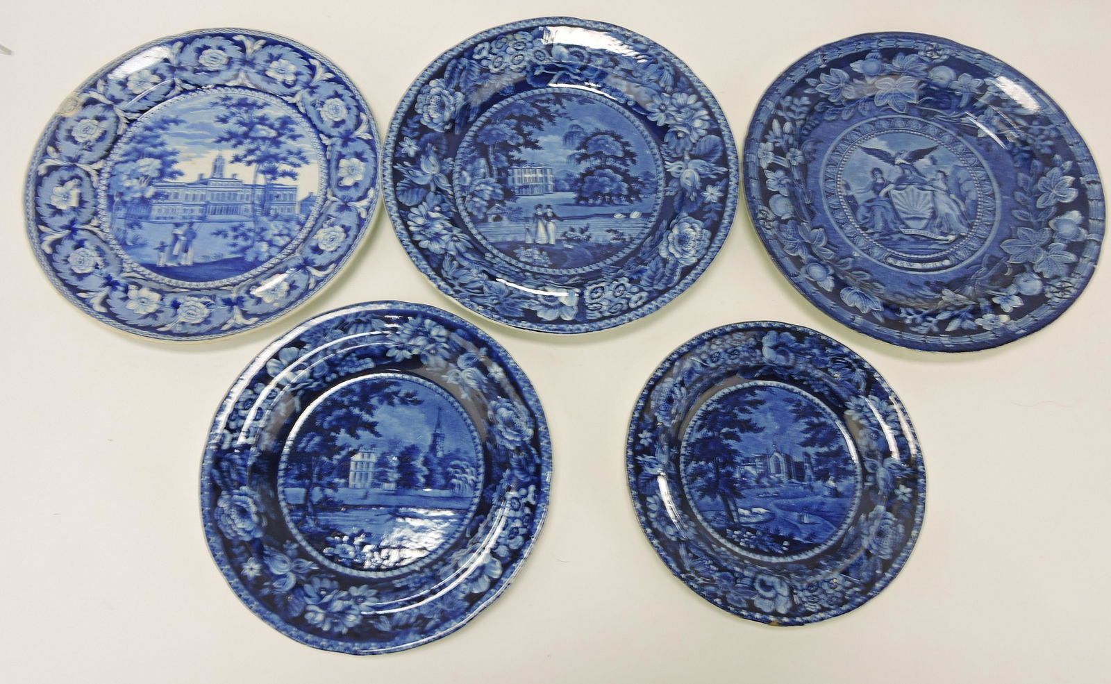 Staffordshire transferware blue and (1 of 1)