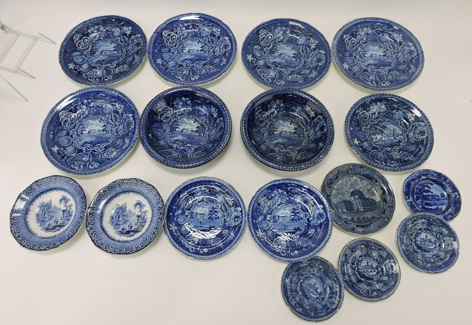 Staffordshire transferware blue and (1 of 1)