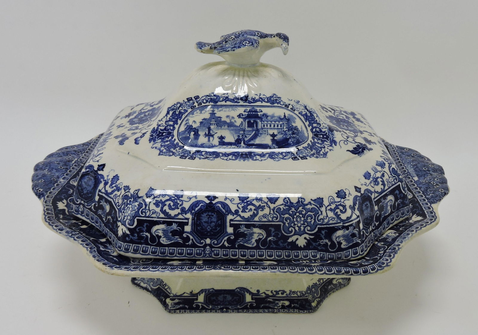 Staffordshire blue and white transferware (1 of 2)
