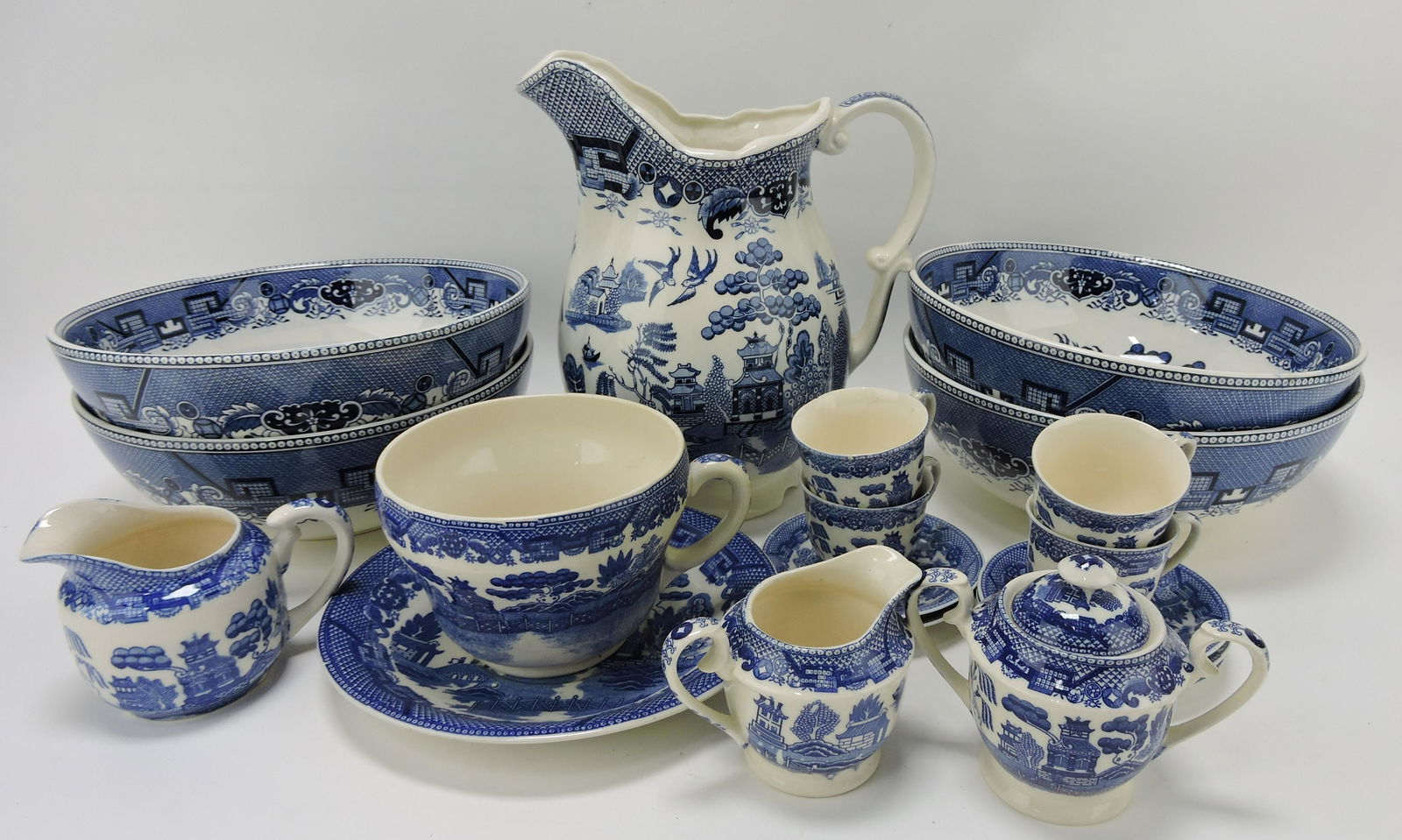 Japan Blue Willow lot of 14 pieces (1 of 1)