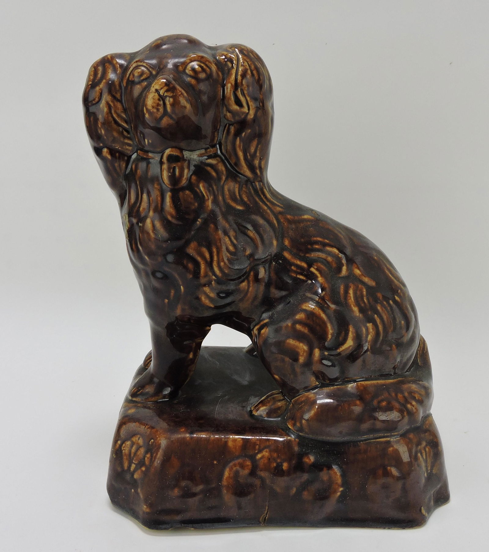 Bennington Rockingham dog doorstop, (1 of 2)