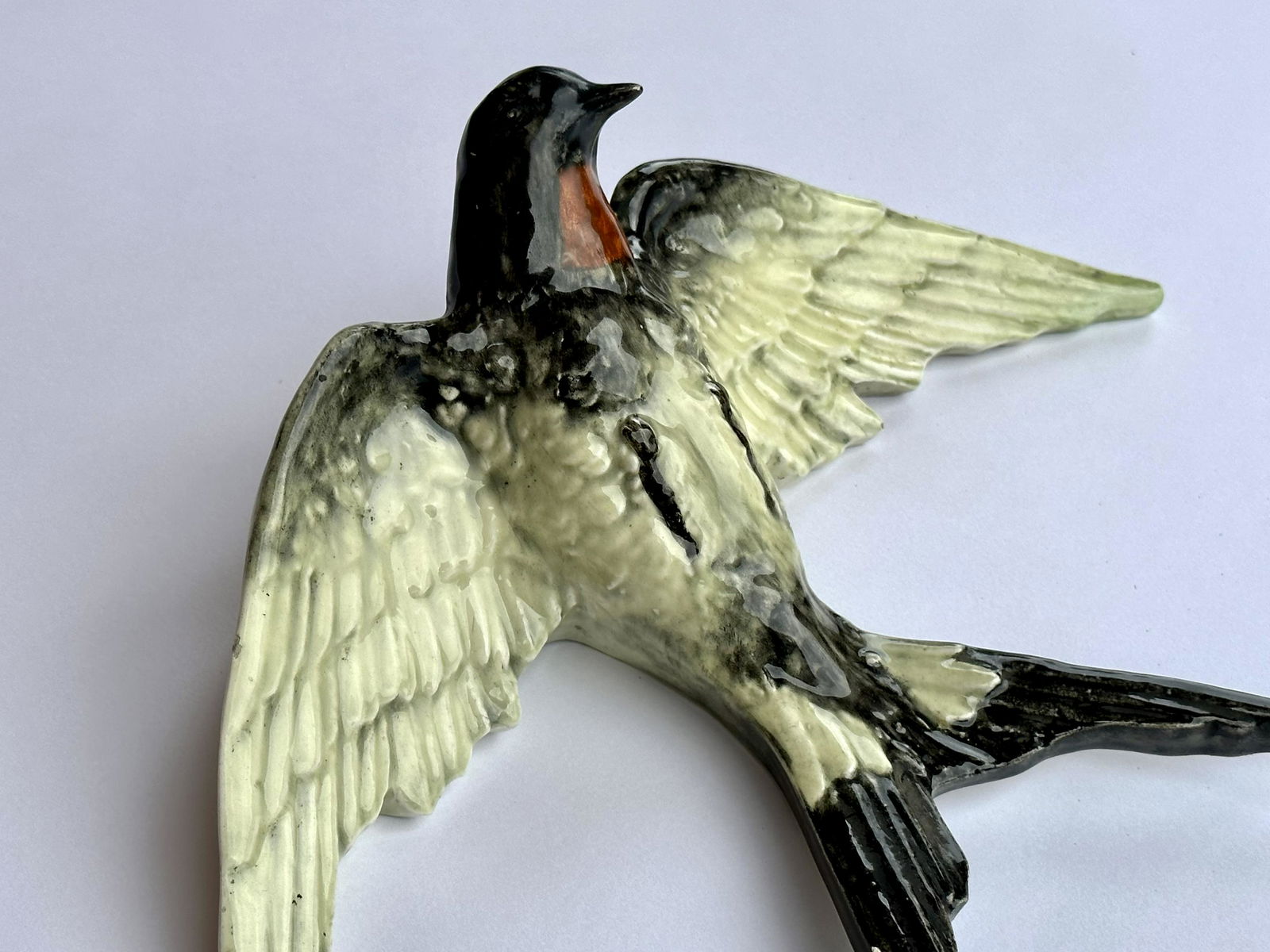 Rare French Majolica wall vase by (1 of 6)