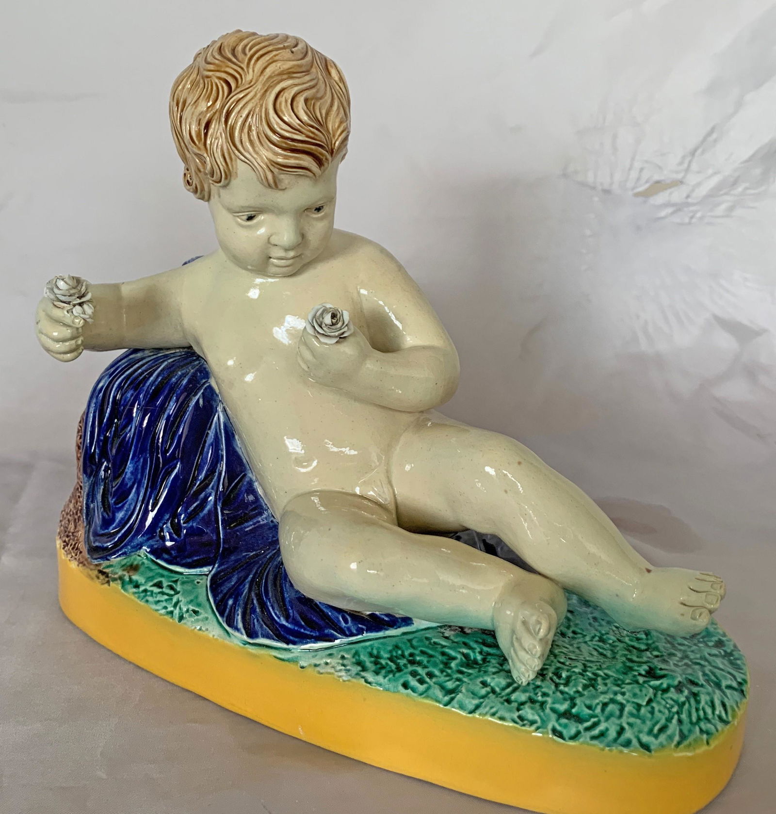 Joseph Holdcroft majolica winged (1 of 2)