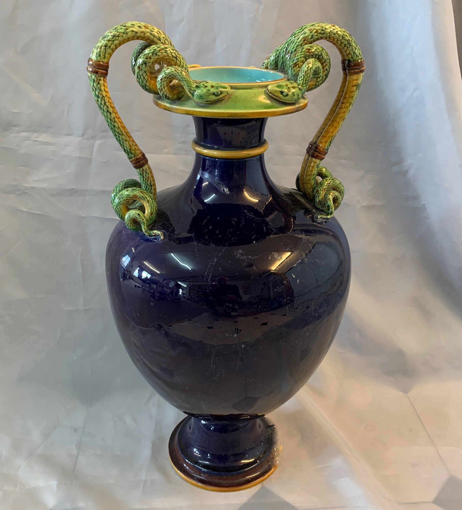 Minton majolica monumental cobalt (1 of 10)