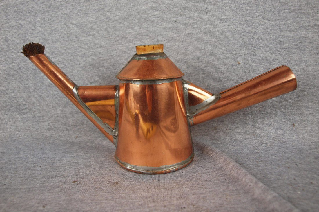 Early copper railroad lighting torch: Early copper railroad lighting torch