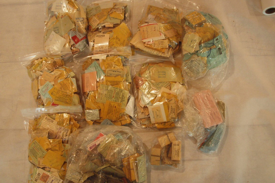 Huge lot of railroad tickets, 1000's : Huge lot of railroad tickets, 1000's
