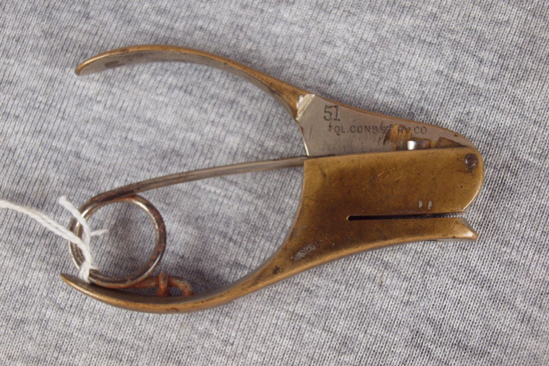 Toledo Consolidated Street Railway conductors ticke: Toledo Consolidated Street Railway conductors ticket punch
