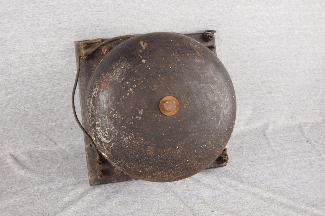 Railroad crossing bell, 12"d: Railroad crossing bell, 12"d