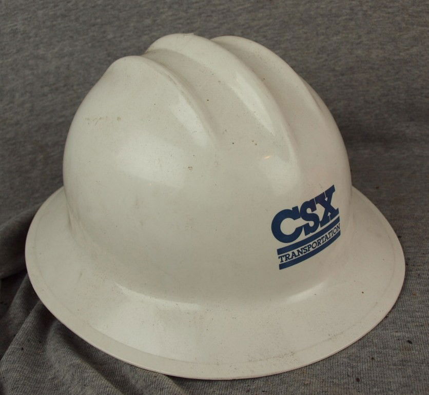 367 CSX white hard hat Apr 29, 2012 Strawser Auction Group in IN