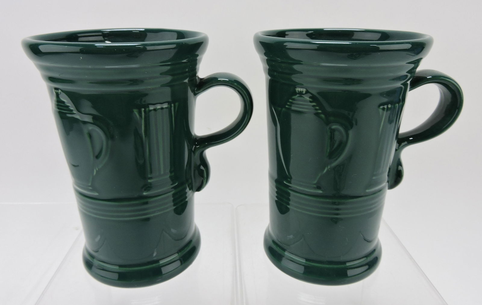 Fiesta Post 86 cappuccino mug group,: 2 evergreen