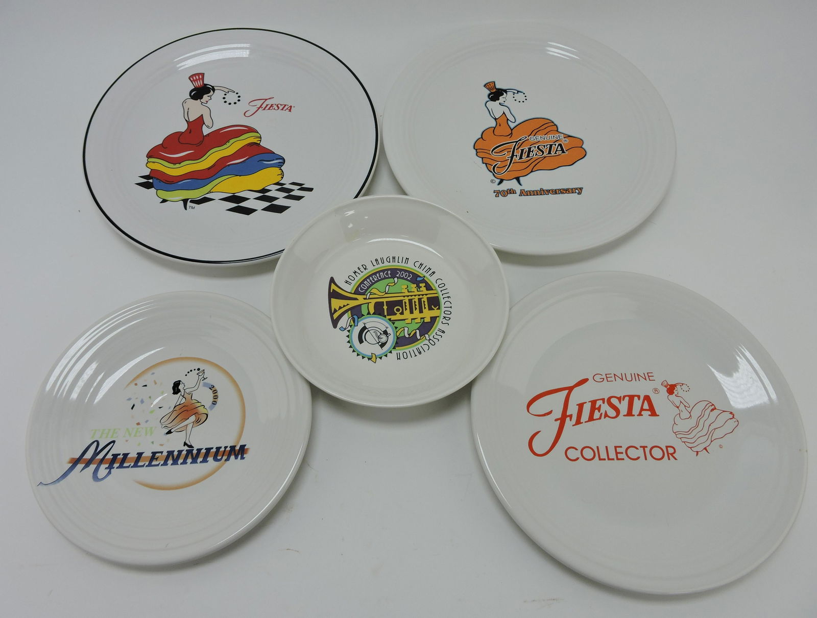 Fiesta Post 86 lot of 5 decal plates (1 of 1)