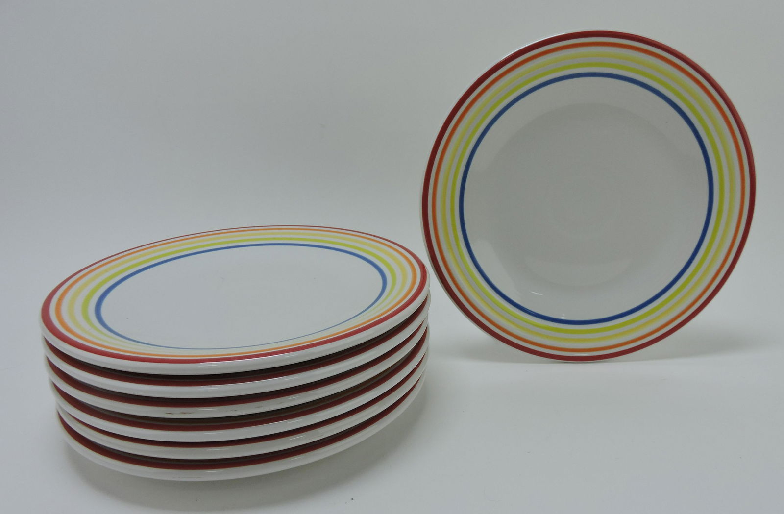 Fiesta Post 86 lot of 7 - 9" plates with (1 of 1)