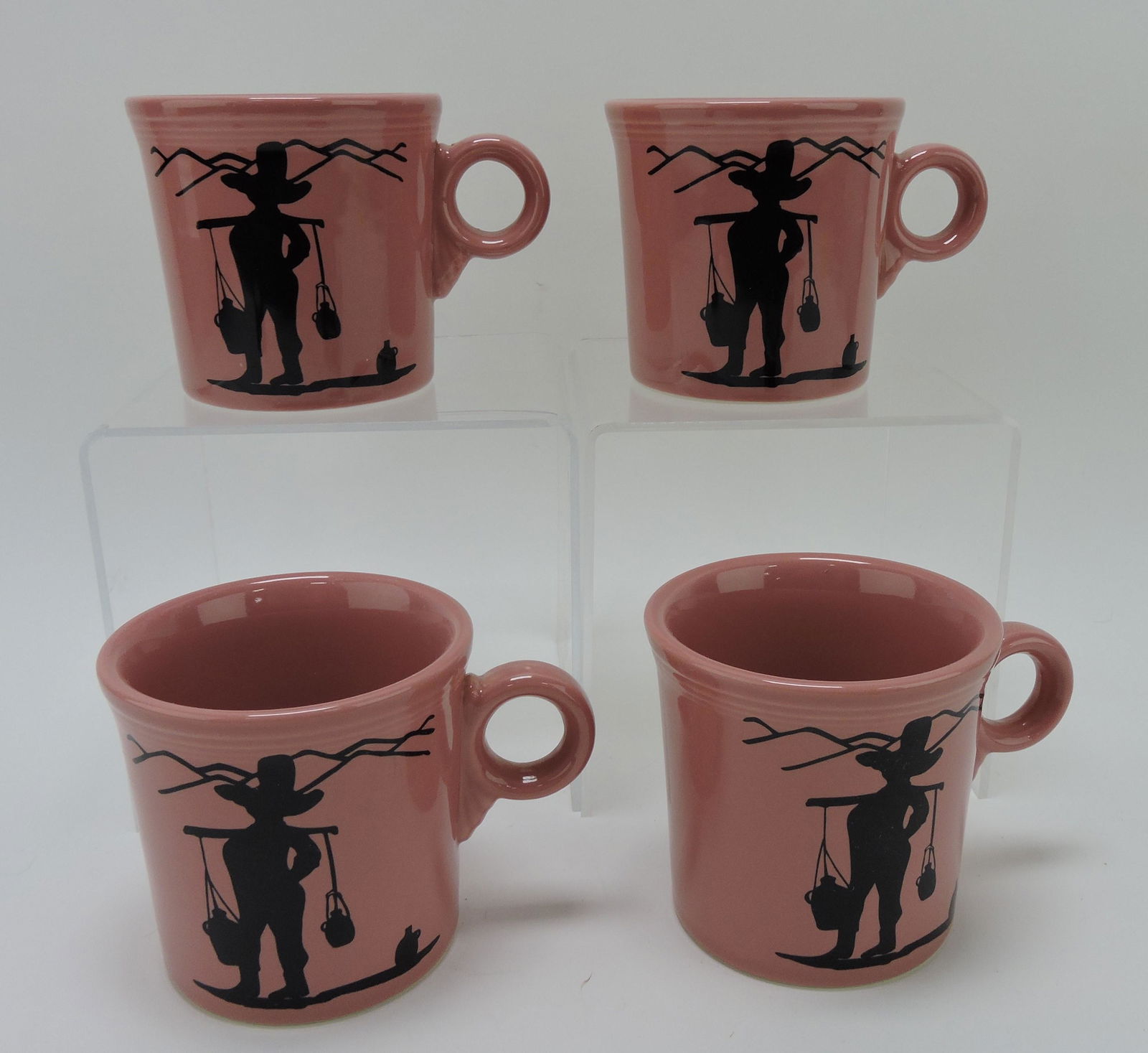 Fiesta Post 86 lot of 4 mugs, Mega: China Exclusive