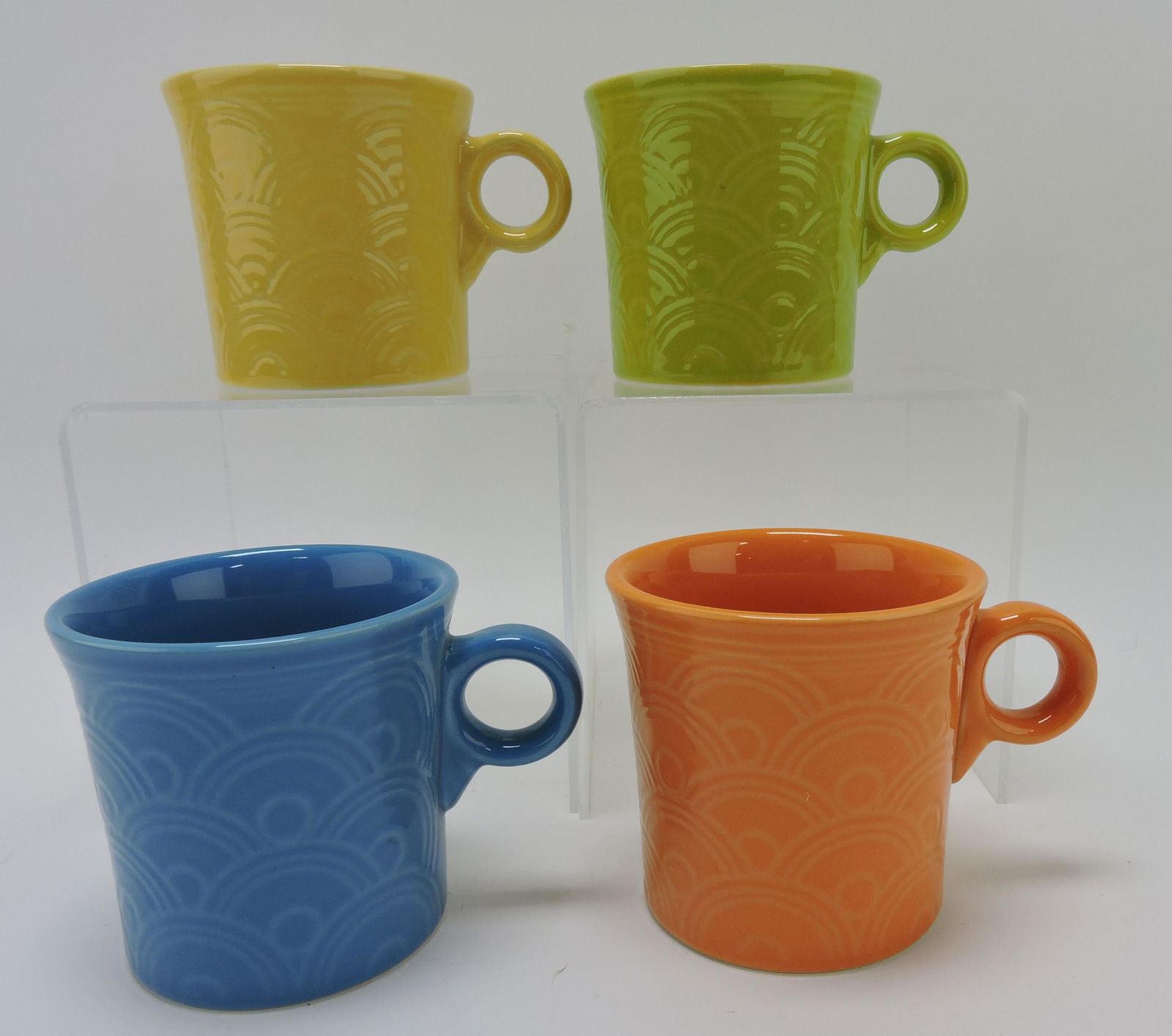 Fiesta Post 86 lot of 4 mugs, mixed: .