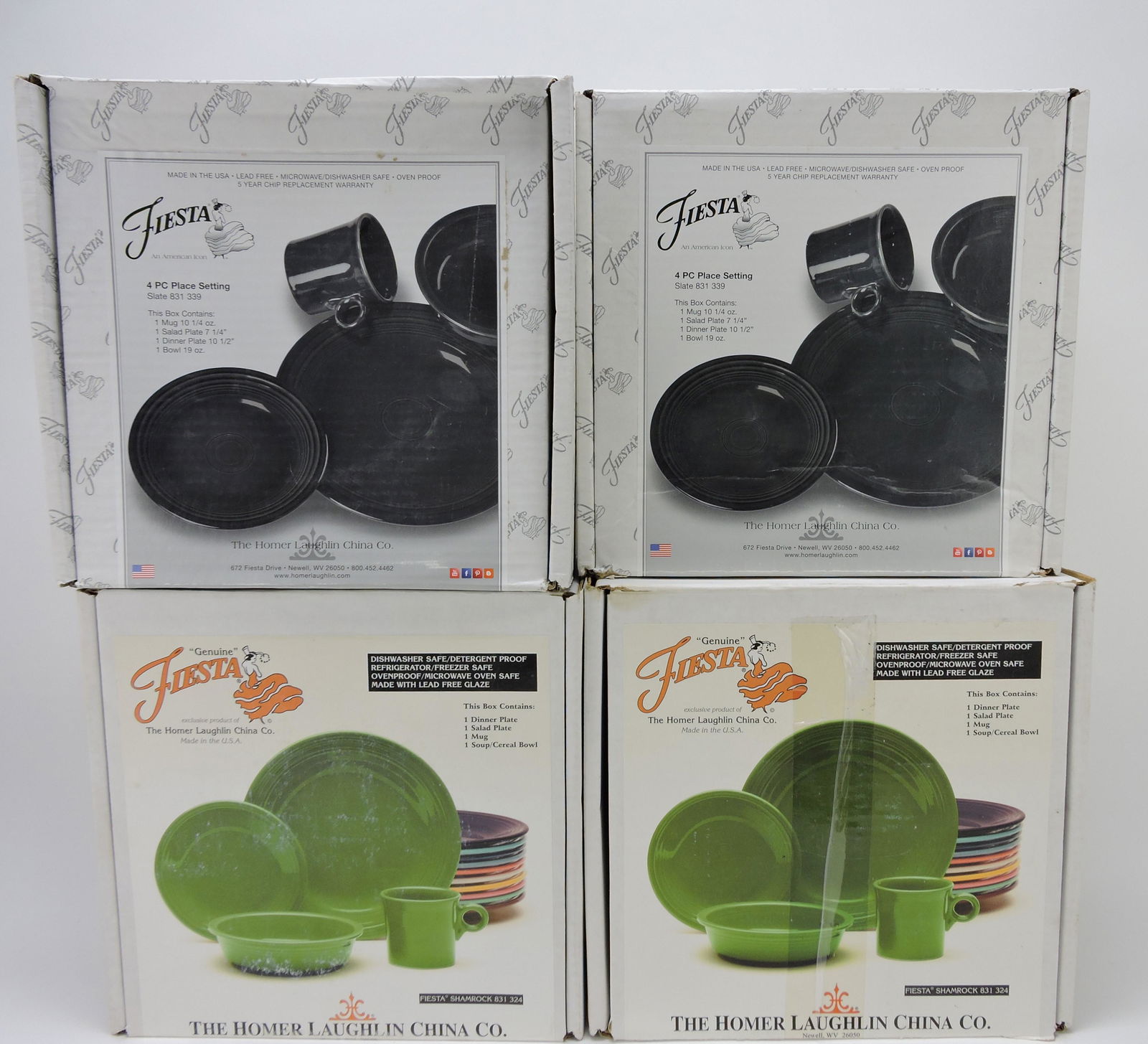 Fiesta Post 86 4 pc place setting group, (1 of 1)