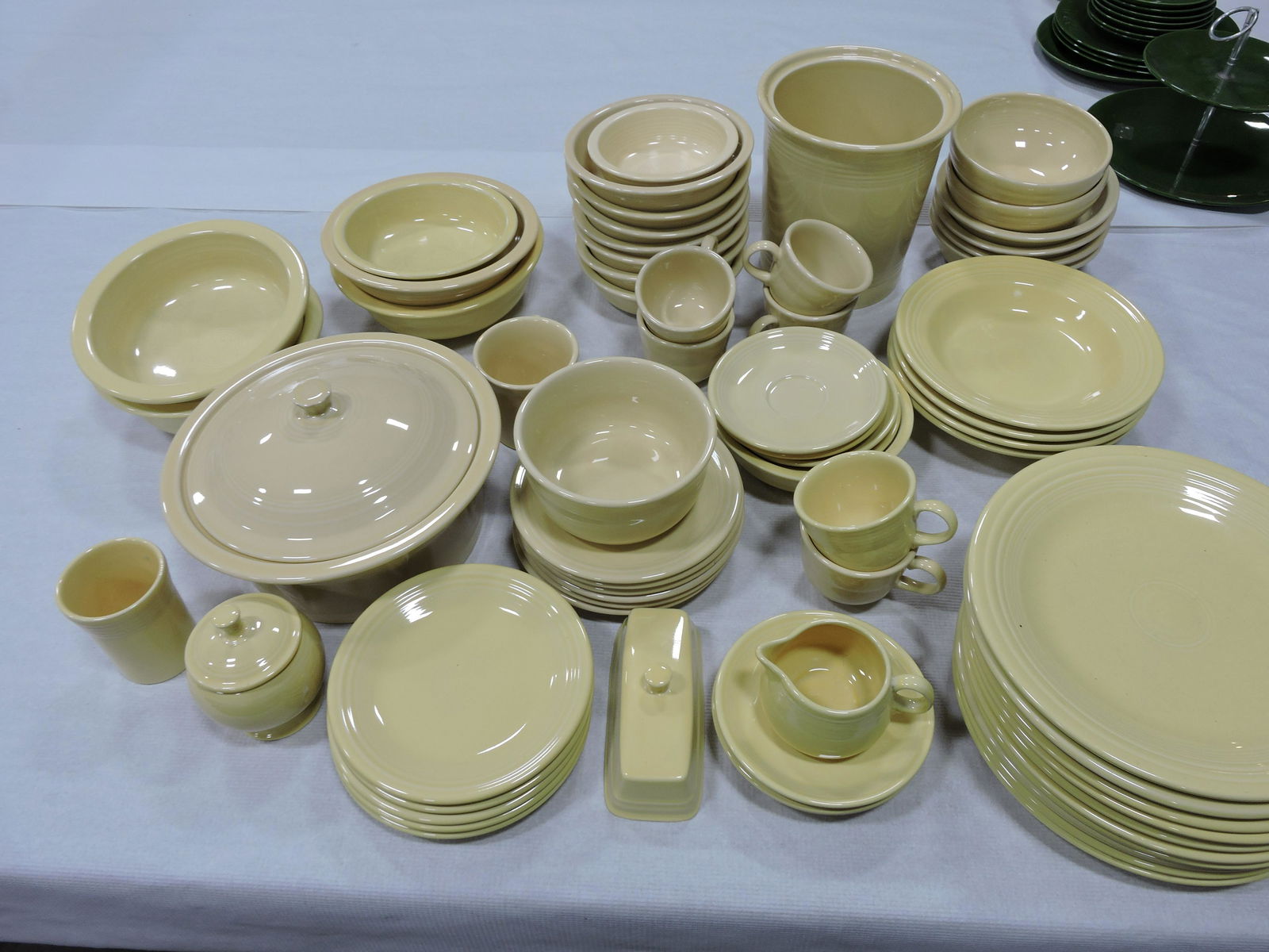 Fiesta Post 86 lot of 65 pieces,: yellow & ivory