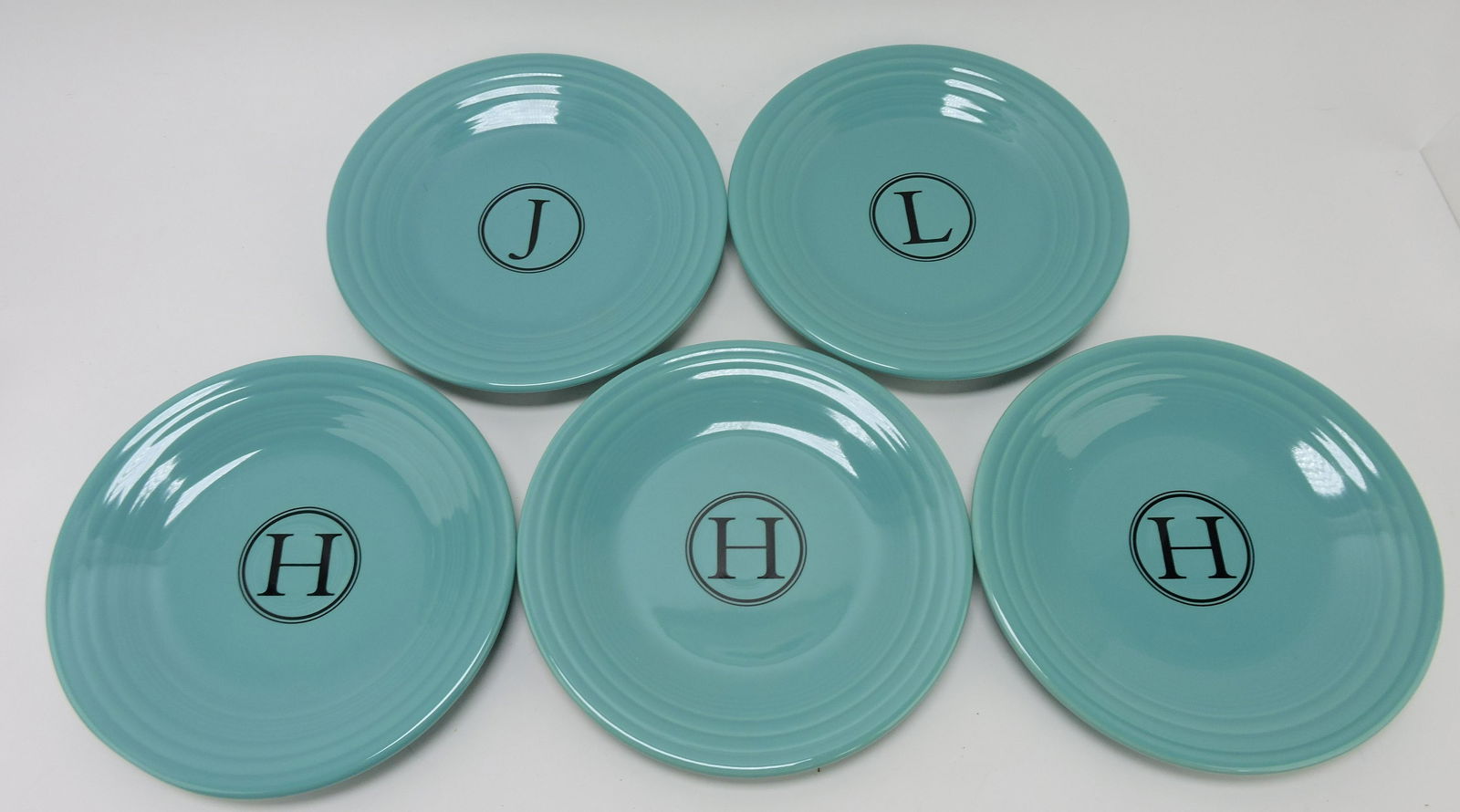 Fiesta Post 86 set of 5 - 9" turquoise (1 of 1)