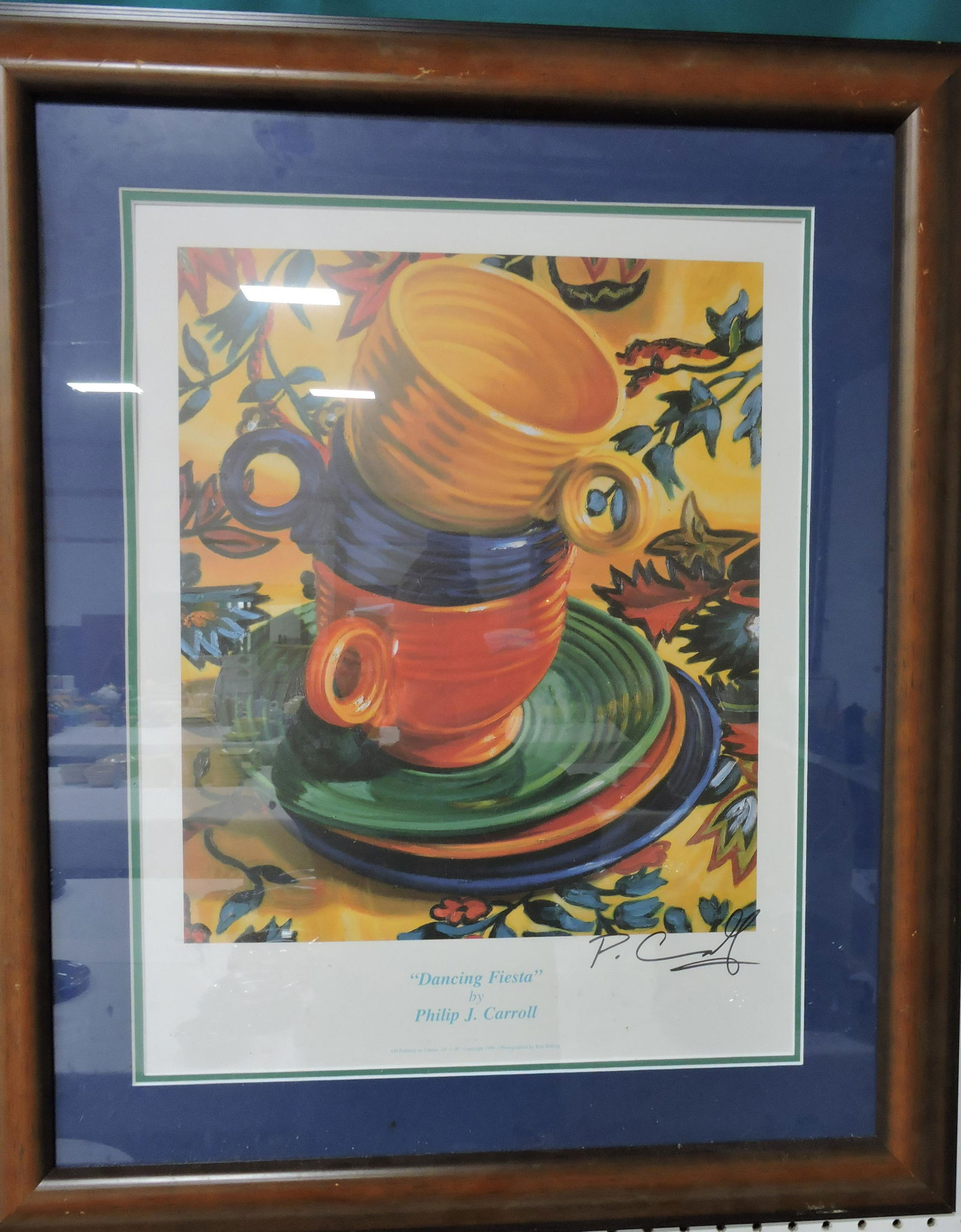 Framed poster 'Dancing Fiesta' by (1 of 1)