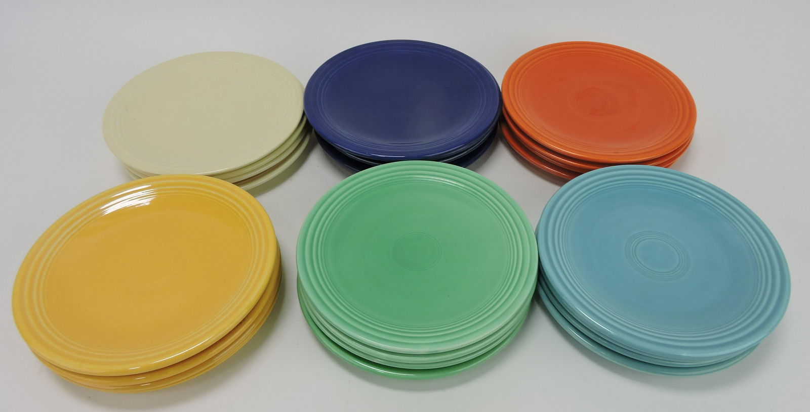 Fiesta 6" plate group, 4 each of original (1 of 1)