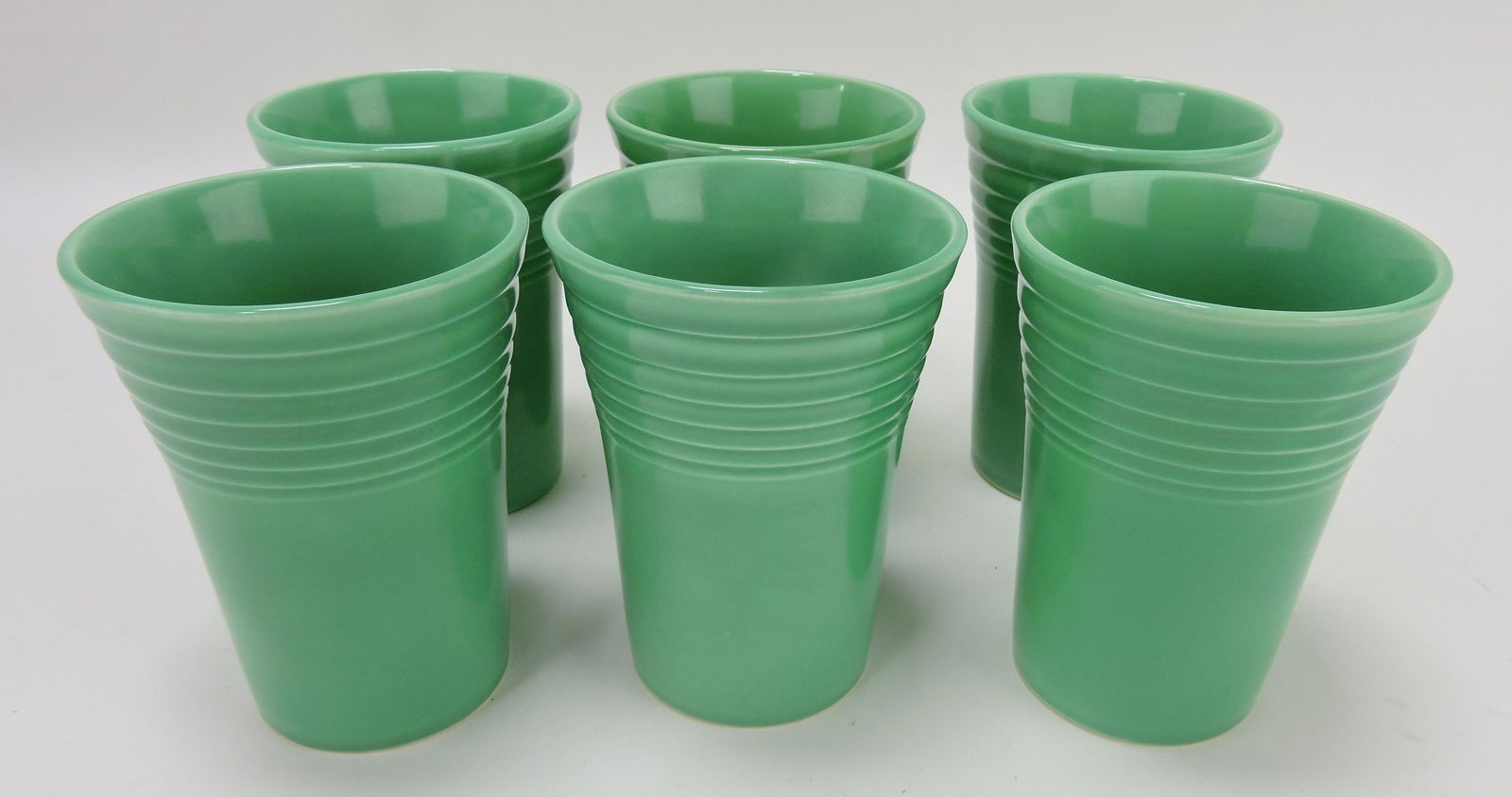Fiesta water tumbler group: 6 green: .