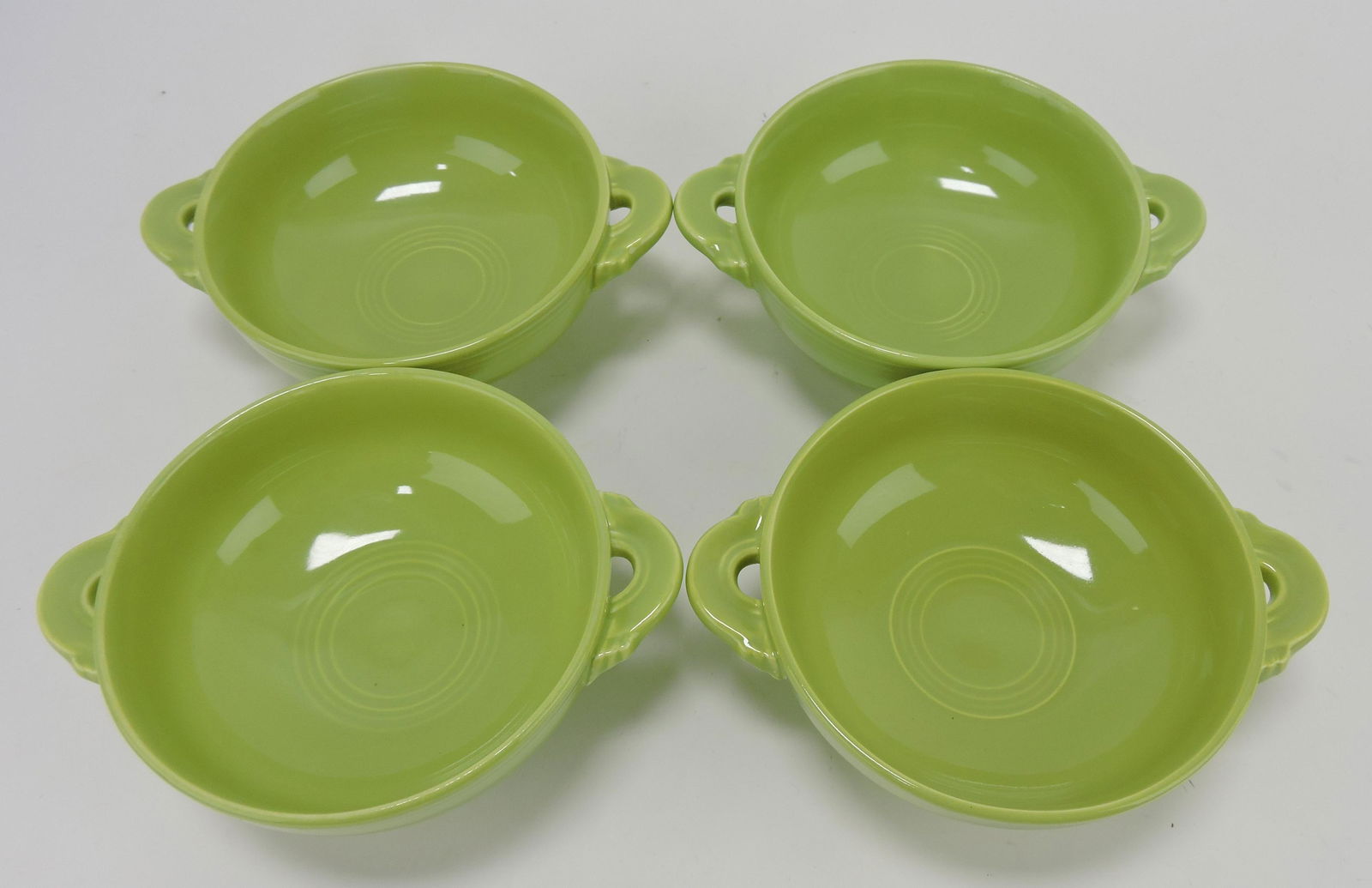 Fiesta cream soup group, 4 chartreuse: .