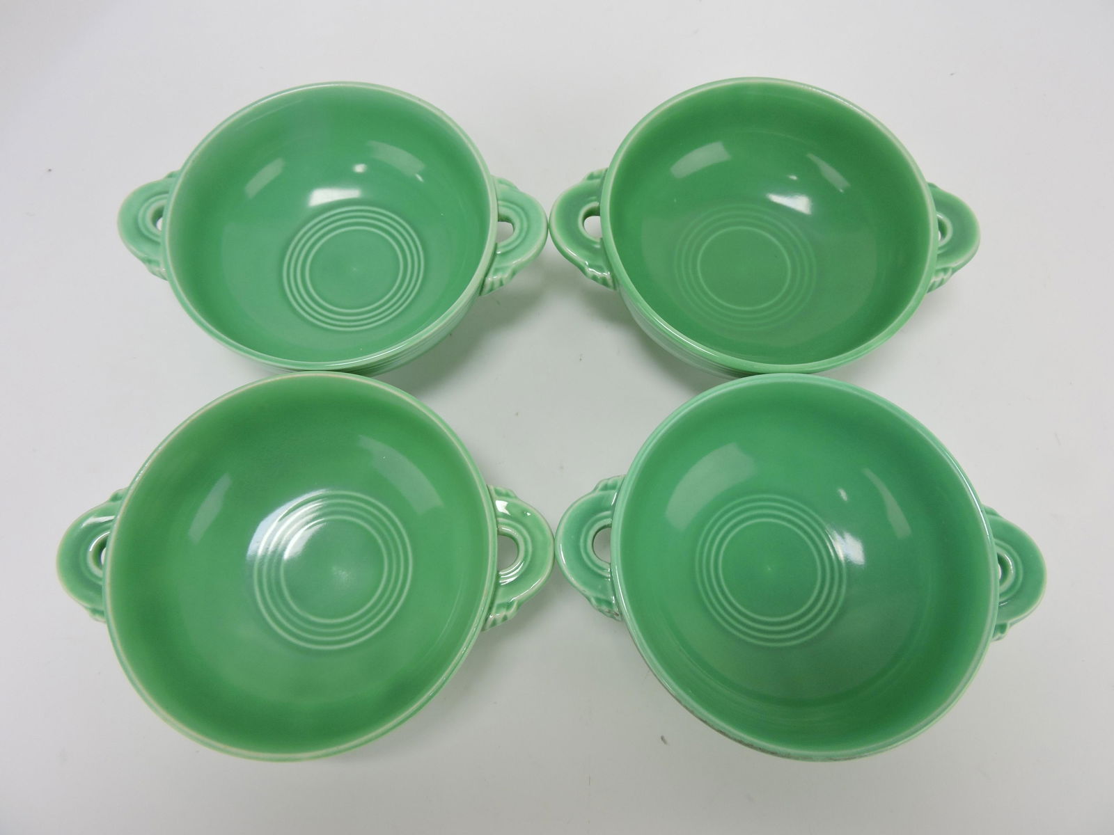 Fiesta cream soup group, 4 green: .