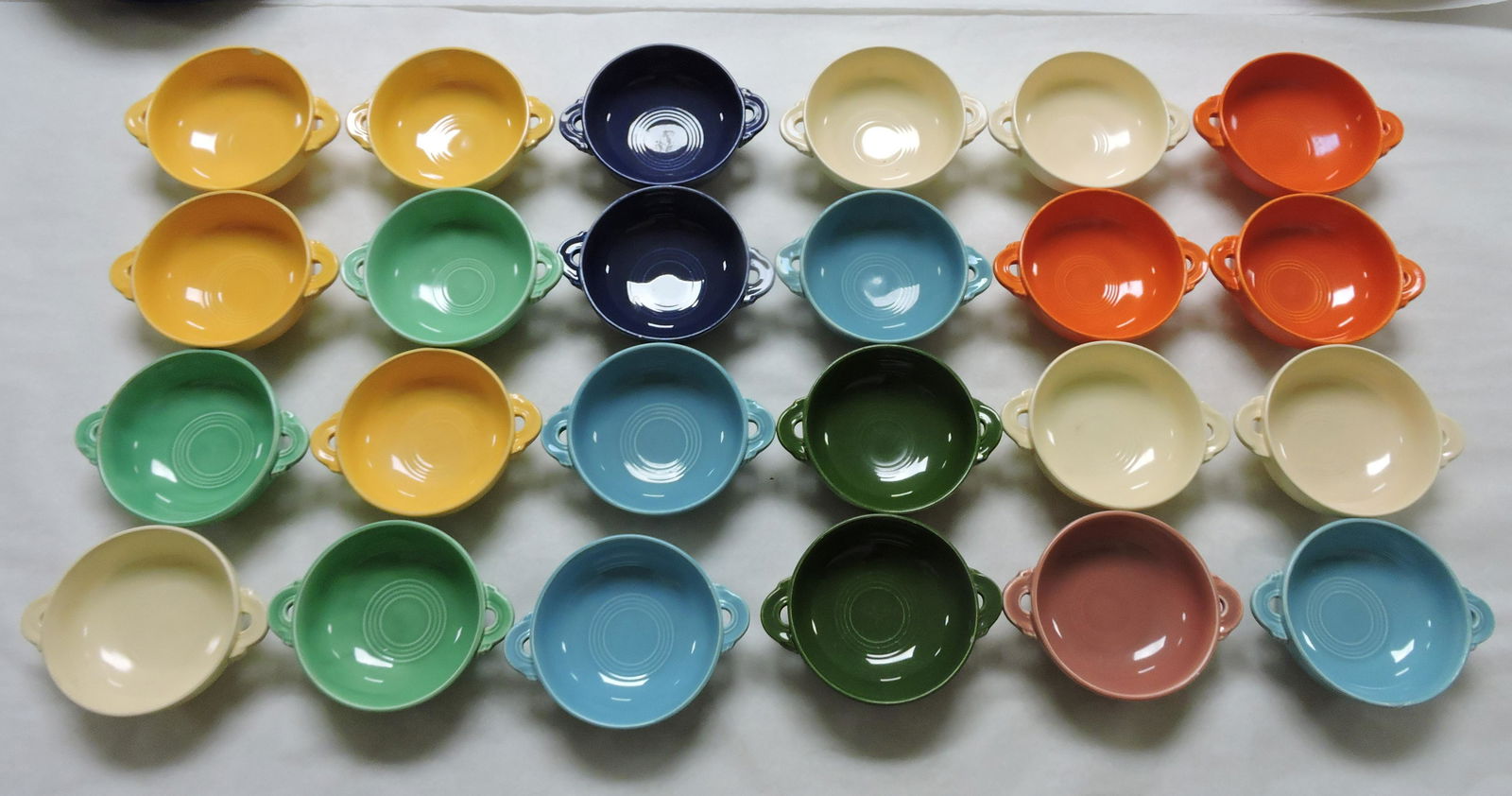 Fiesta cream soup group, 24 mixed,: various condition