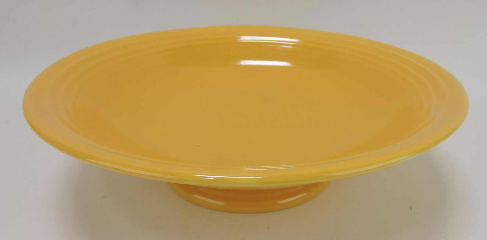 Fiesta 12" comport, yellow, glaze (1 of 1)