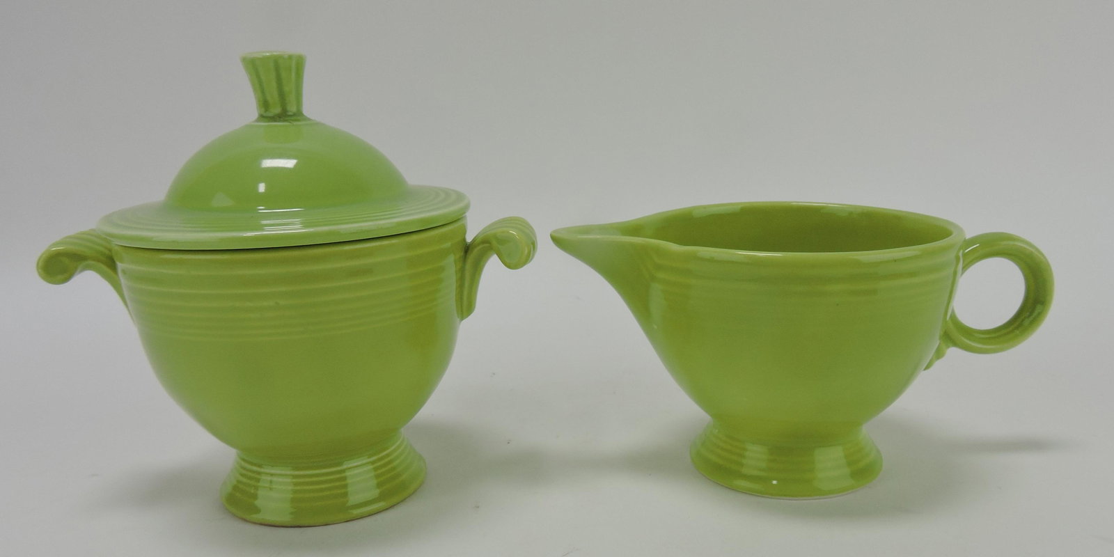 Fiesta cream & sugar, chartreuse: .