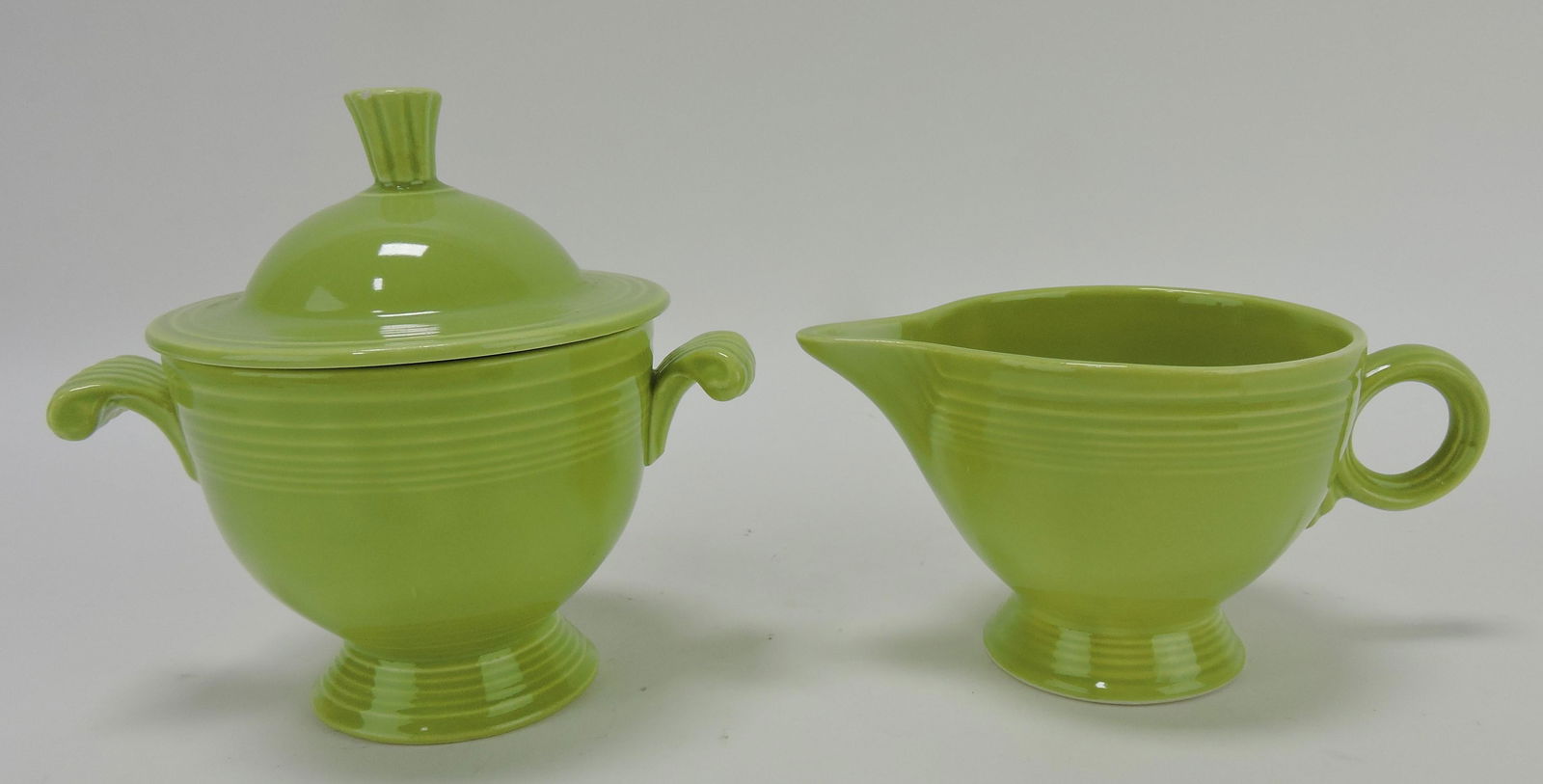 Fiesta cream & sugar, chartreuse: .