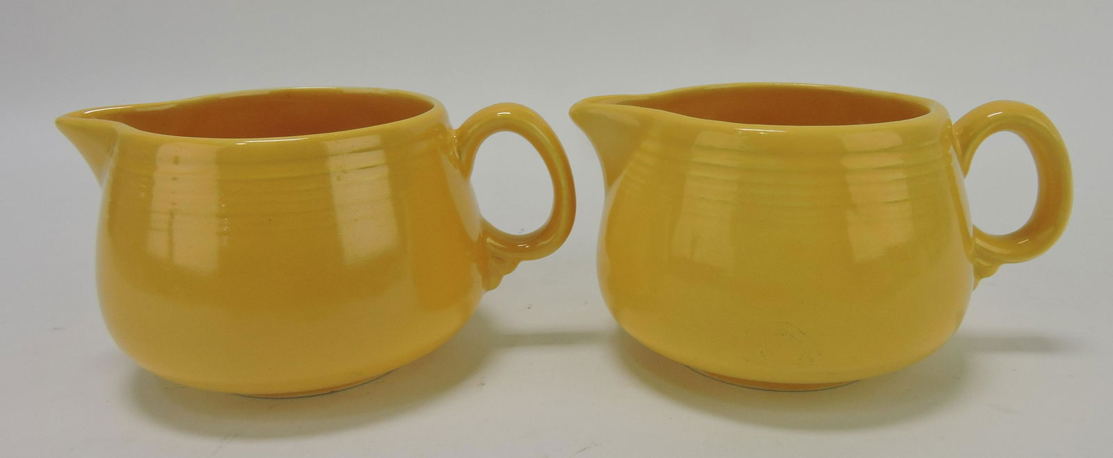 Fiesta lot of 2 individual creamers,: yellow