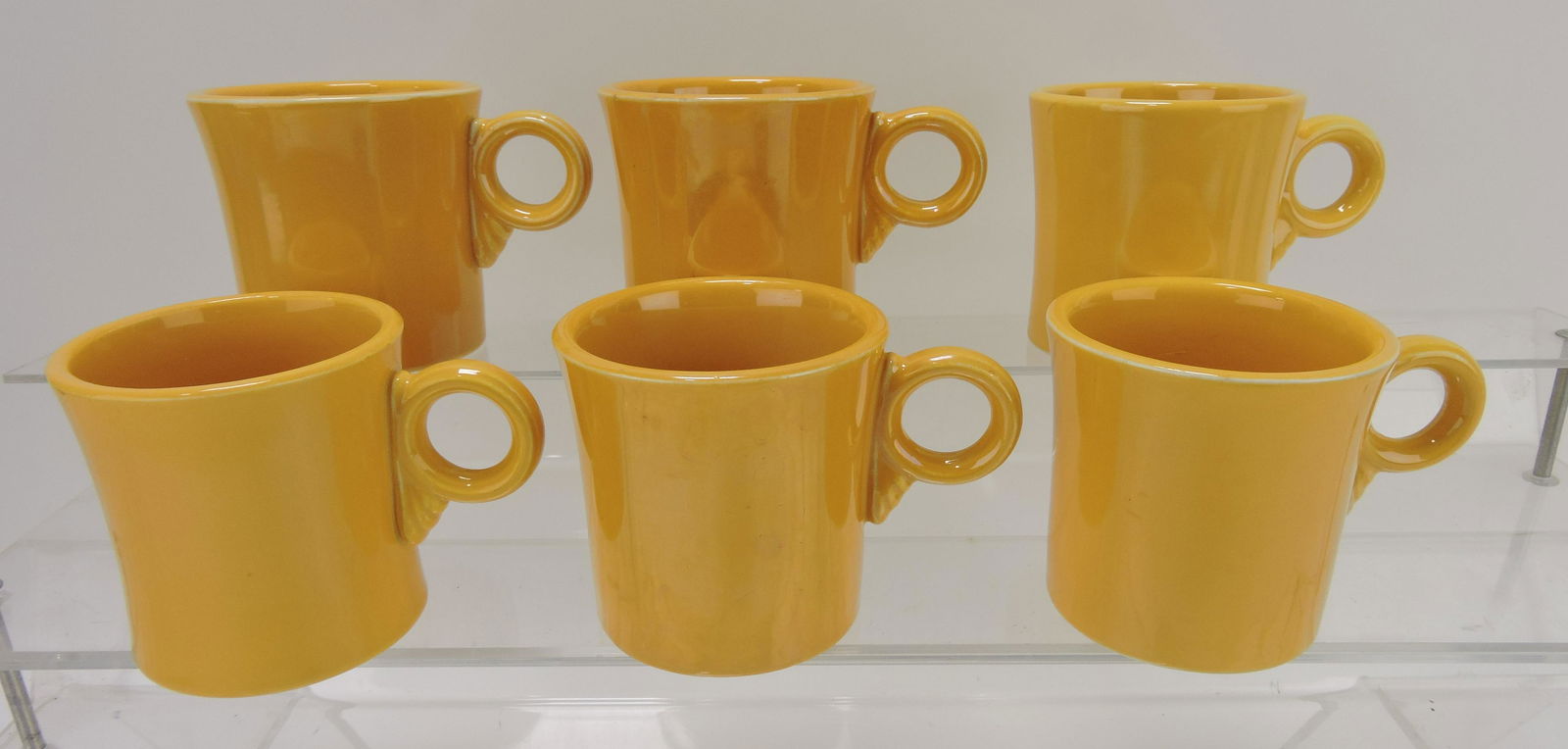 Fiesta mug group, 6 yellow, nick to one (1 of 1)