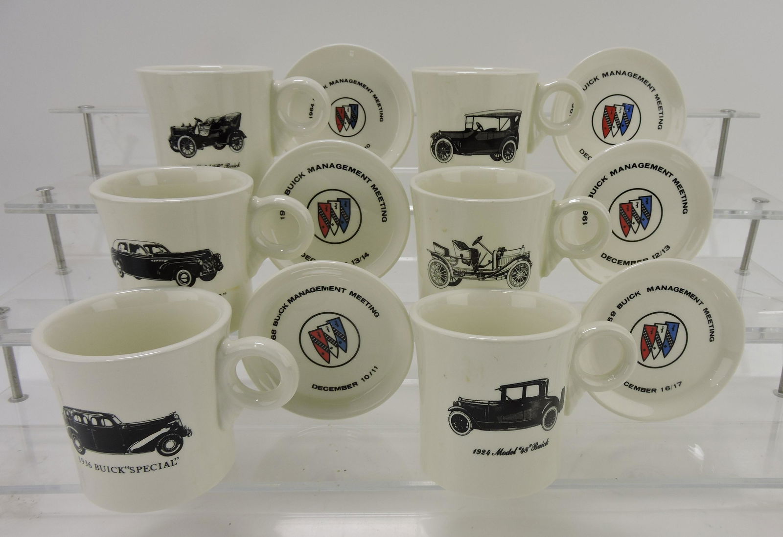 Fiesta Buick mug & coaster set of 6: .