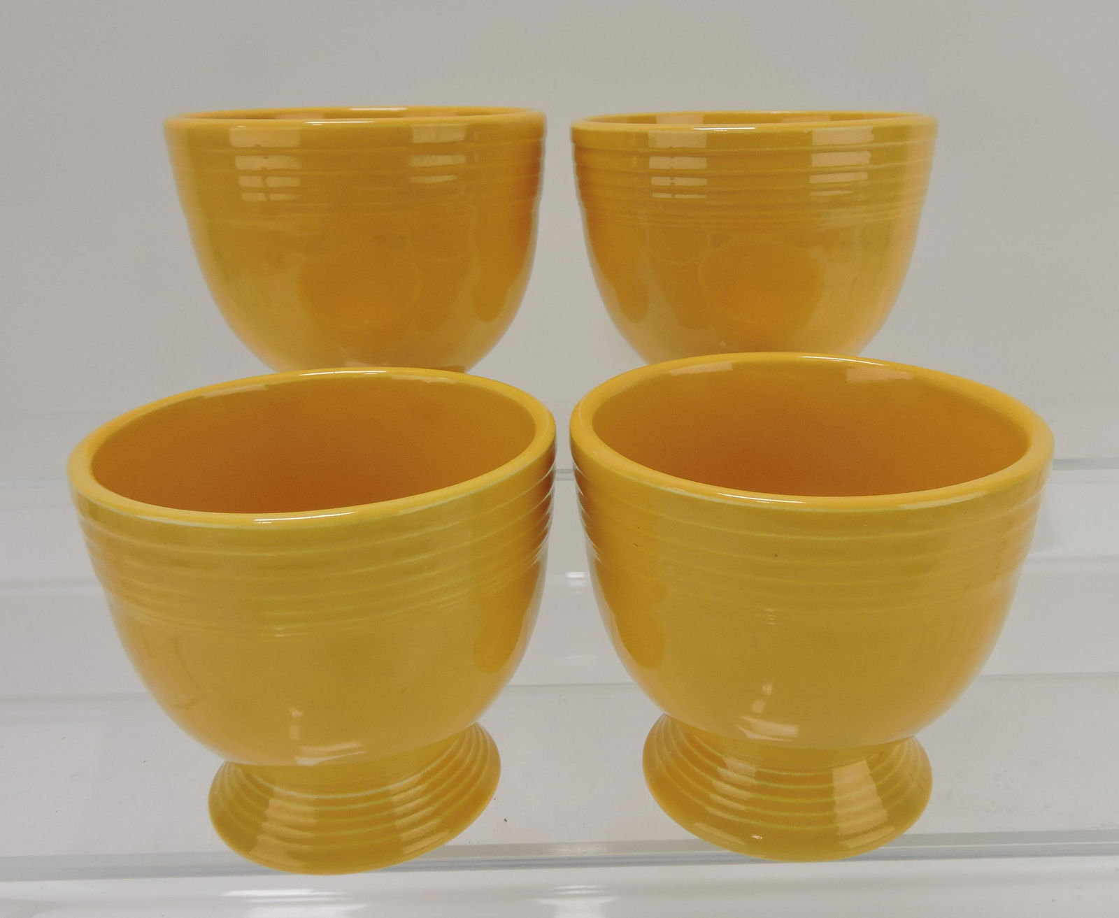 Fiesta egg cup group, 4 yellow (1 of 1)