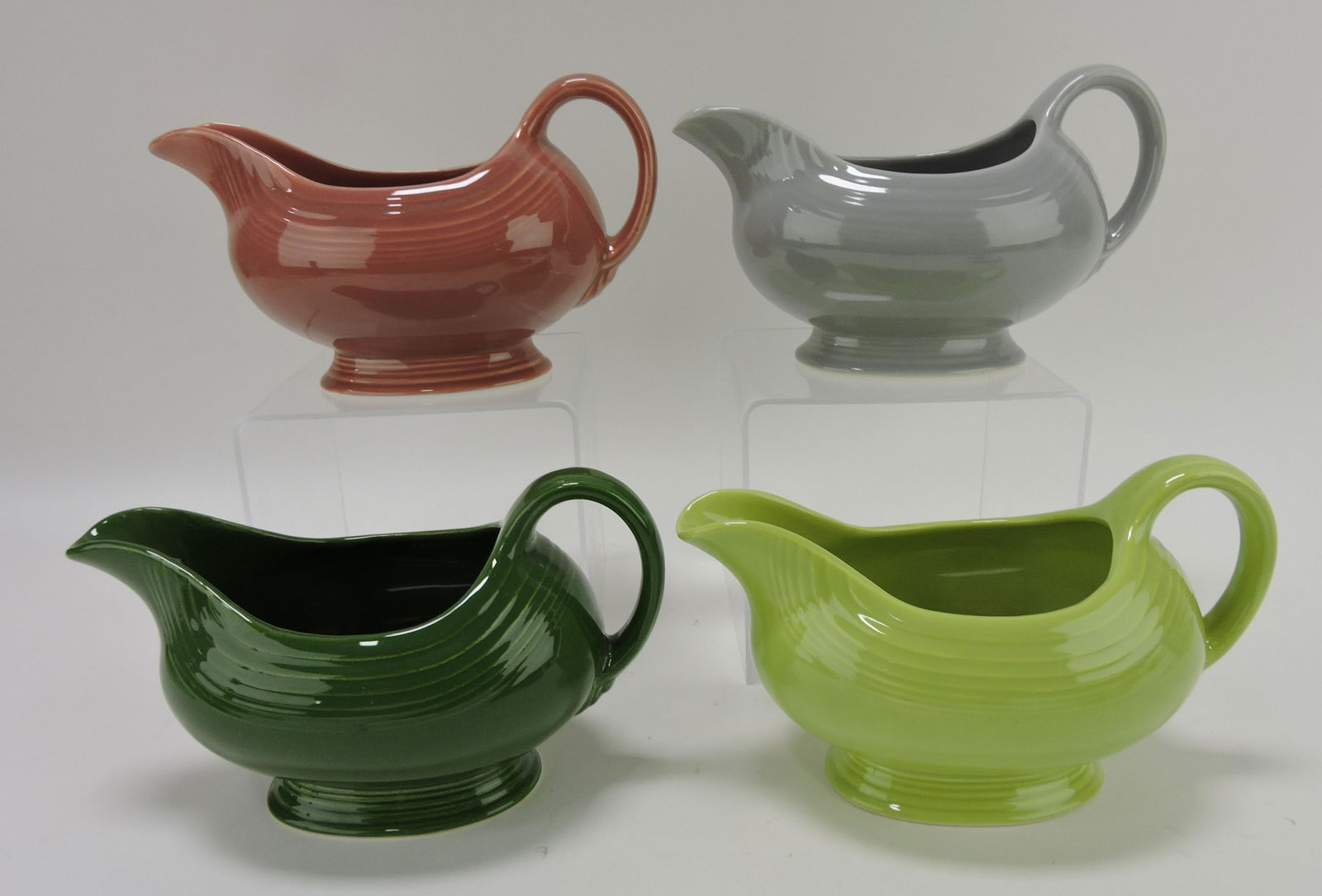 Fiesta sauce boat group, 4 - 50's colors (1 of 1)
