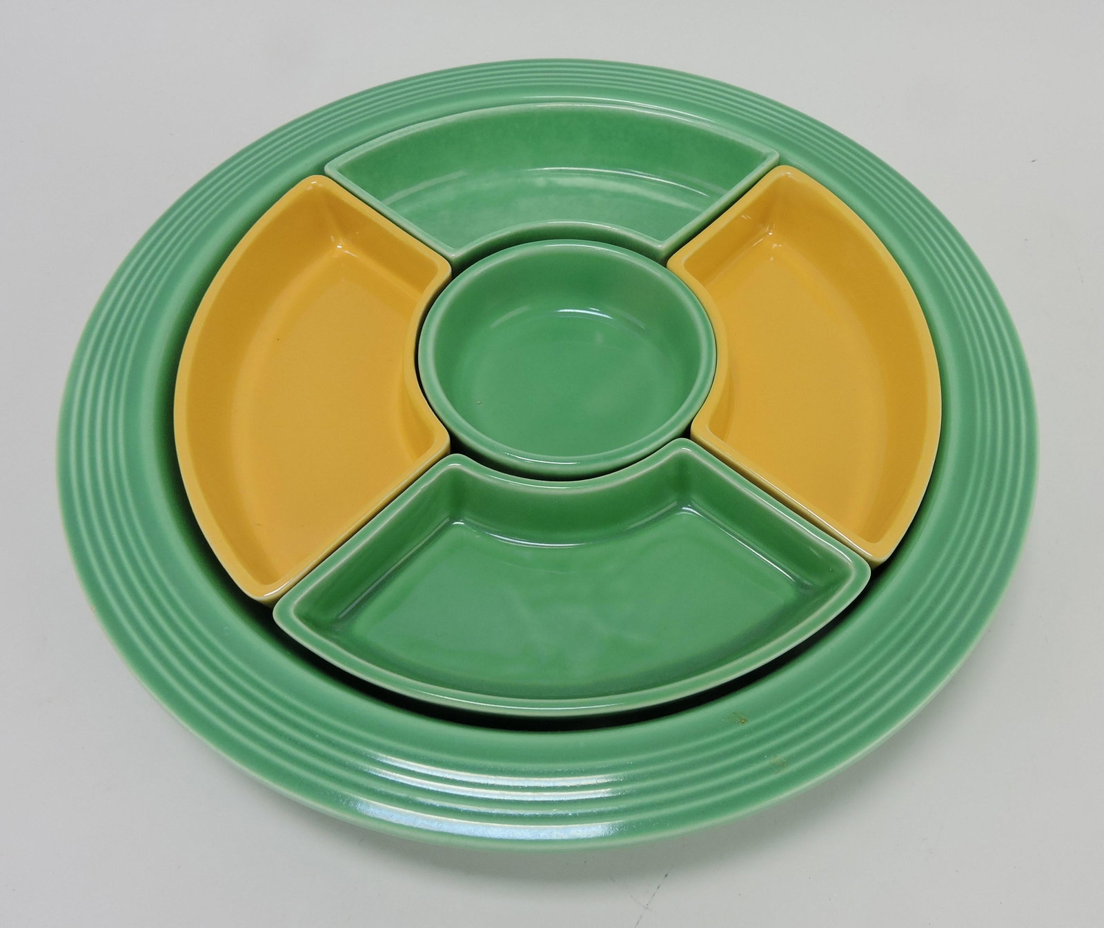 Fiesta relish tray: .
