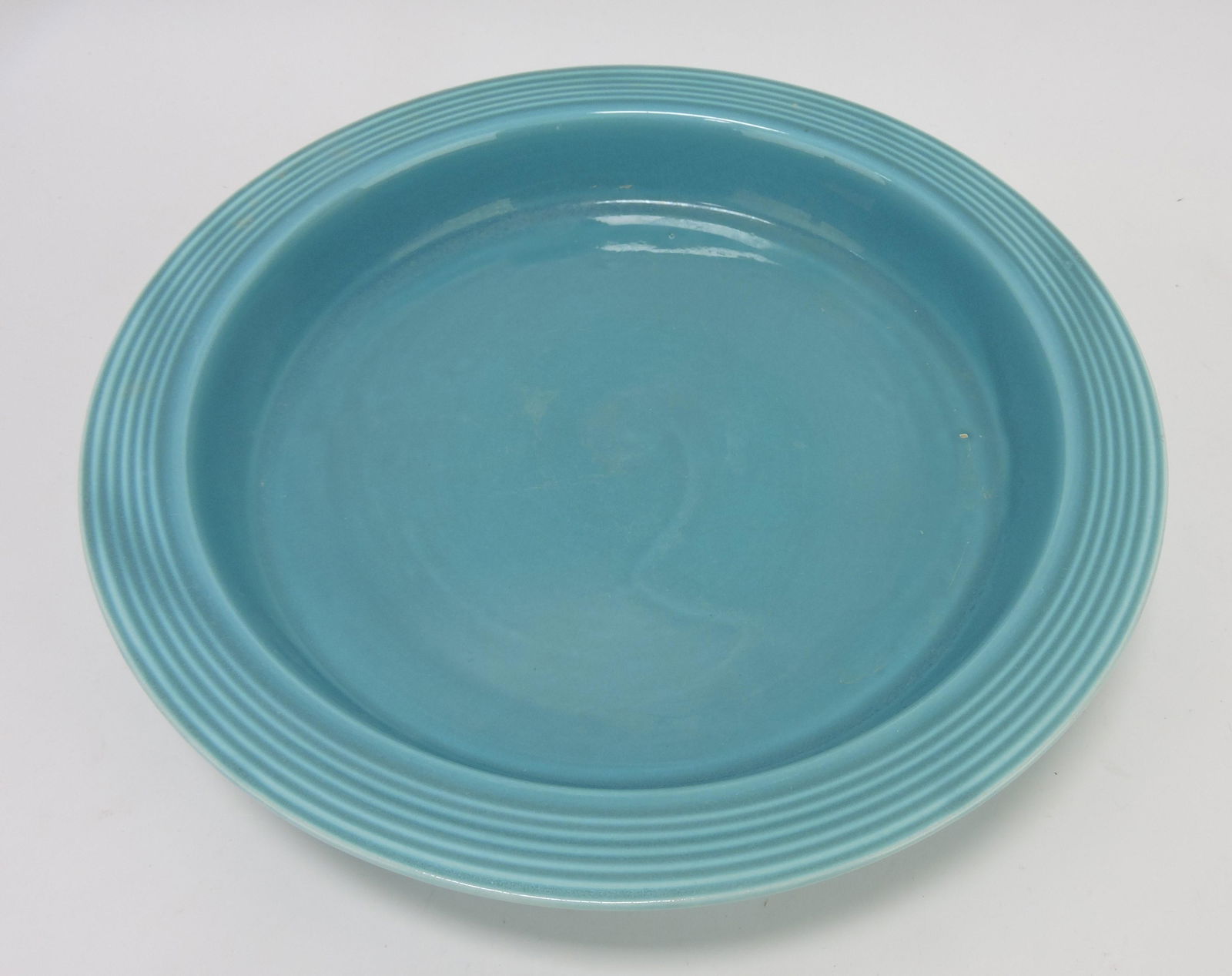 Fiesta relish tray base, turquoise (1 of 1)
