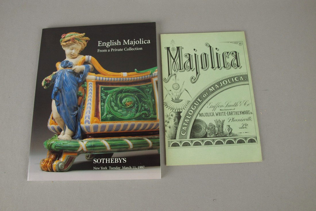 ETRUSCAN catalog reprint 1960 and Sotheby's March 1: ETRUSCAN catalog reprint 1960 and Sotheby's March 11, 1997 auction catalog of majolica