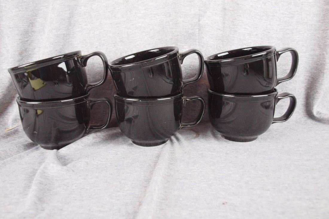 Fiesta Post 86 Black lot of 6 jumbo cups: Fiesta Post 86 Black lot of 6 jumbo cups