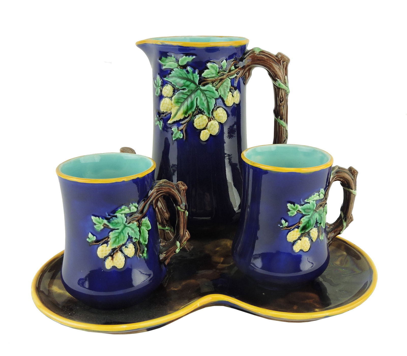 A Complete Wedgwood Majolica ‘Hops' (1 of 4)