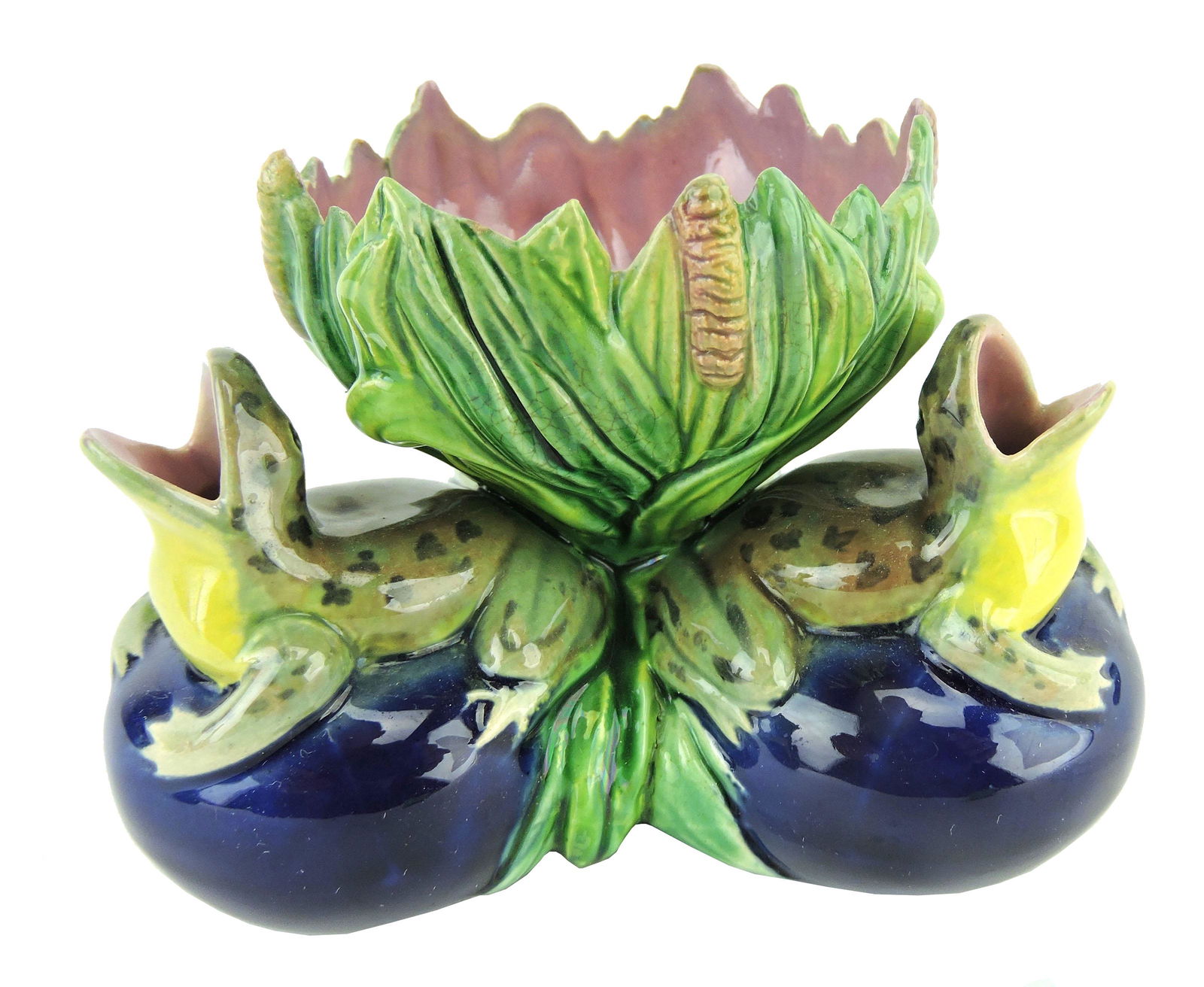 Rare Copeland Majolica Posy Vase (1 of 2)