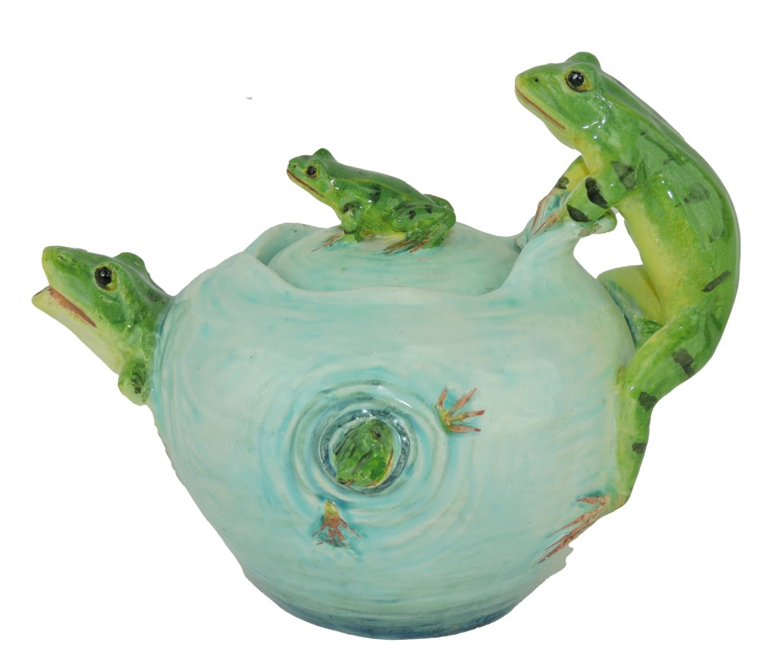 Rare Delphin Massier Majolica Novelty (1 of 7)