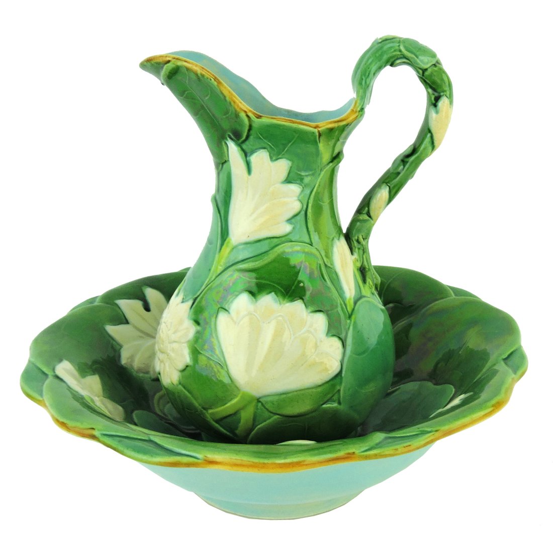 Very Rare Minton Majolica Water Lily (1 of 6)