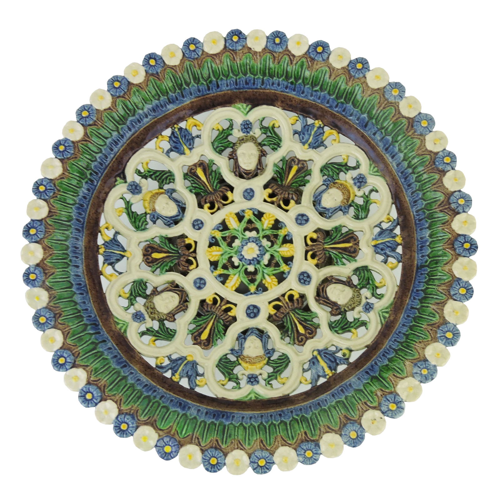George Pull (French) Palissy Revival Dish (1 of 5)