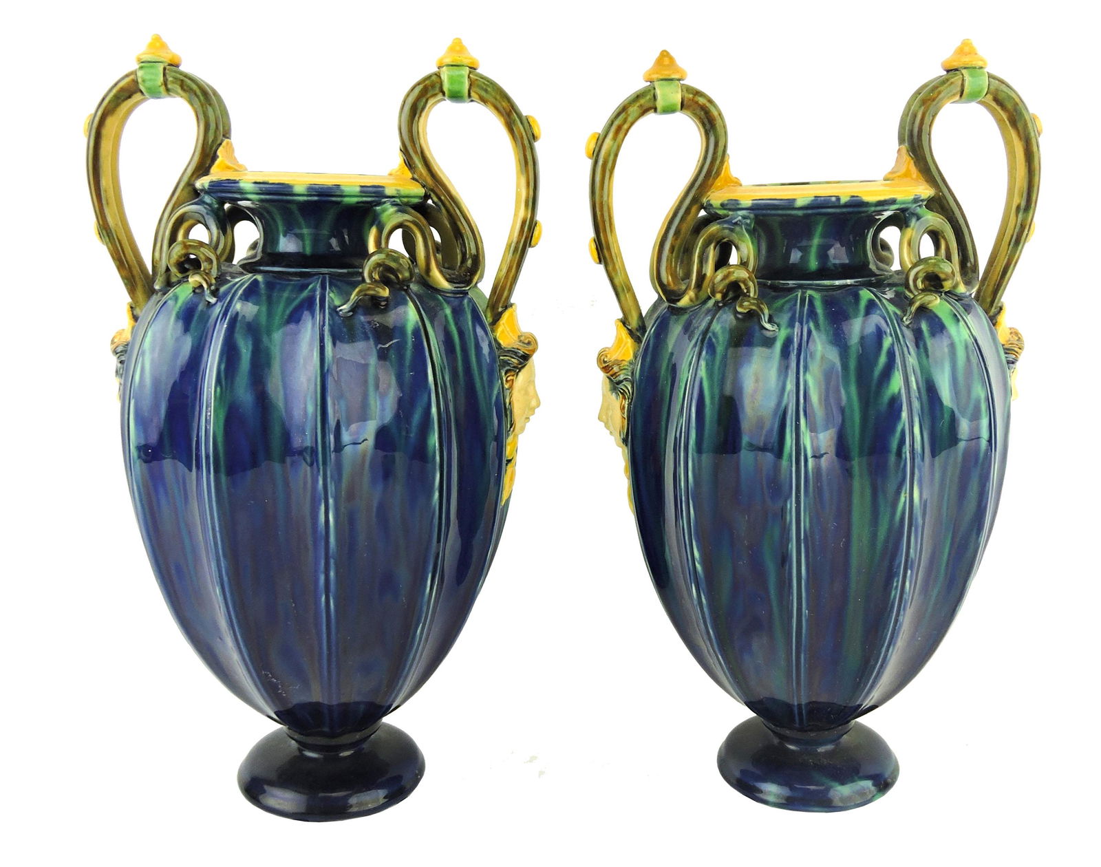 Rare Pair of Minton Majolica Renaissance (1 of 4)