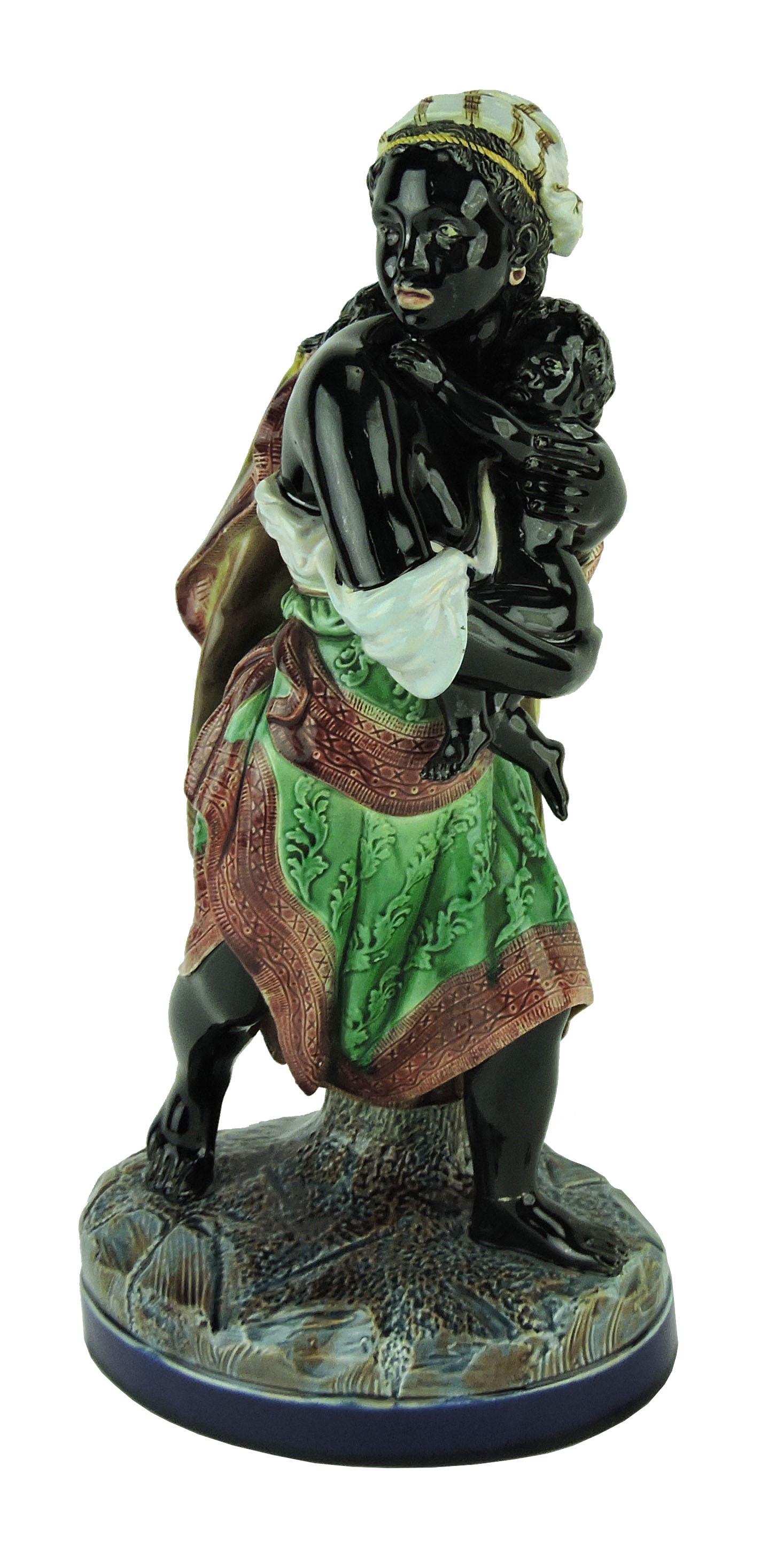 A Very Rare Holdcroft Majolica Figure (1 of 5)