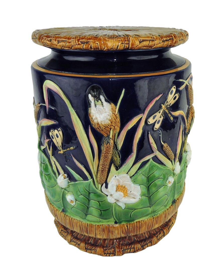 George Jones Majolica Garden Seat (1 of 4)