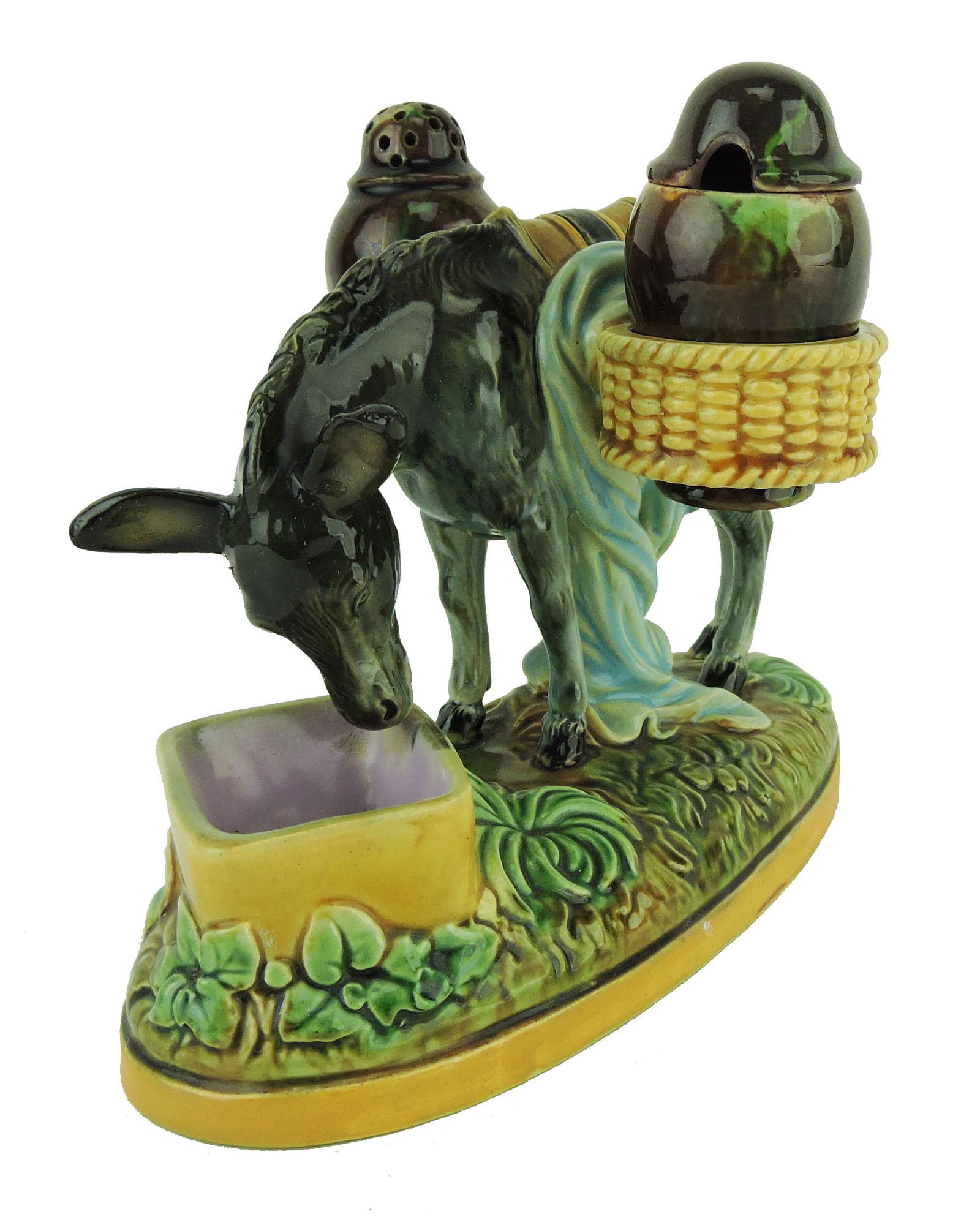 A Very Rare George Jones Majolica Donkey (1 of 4)