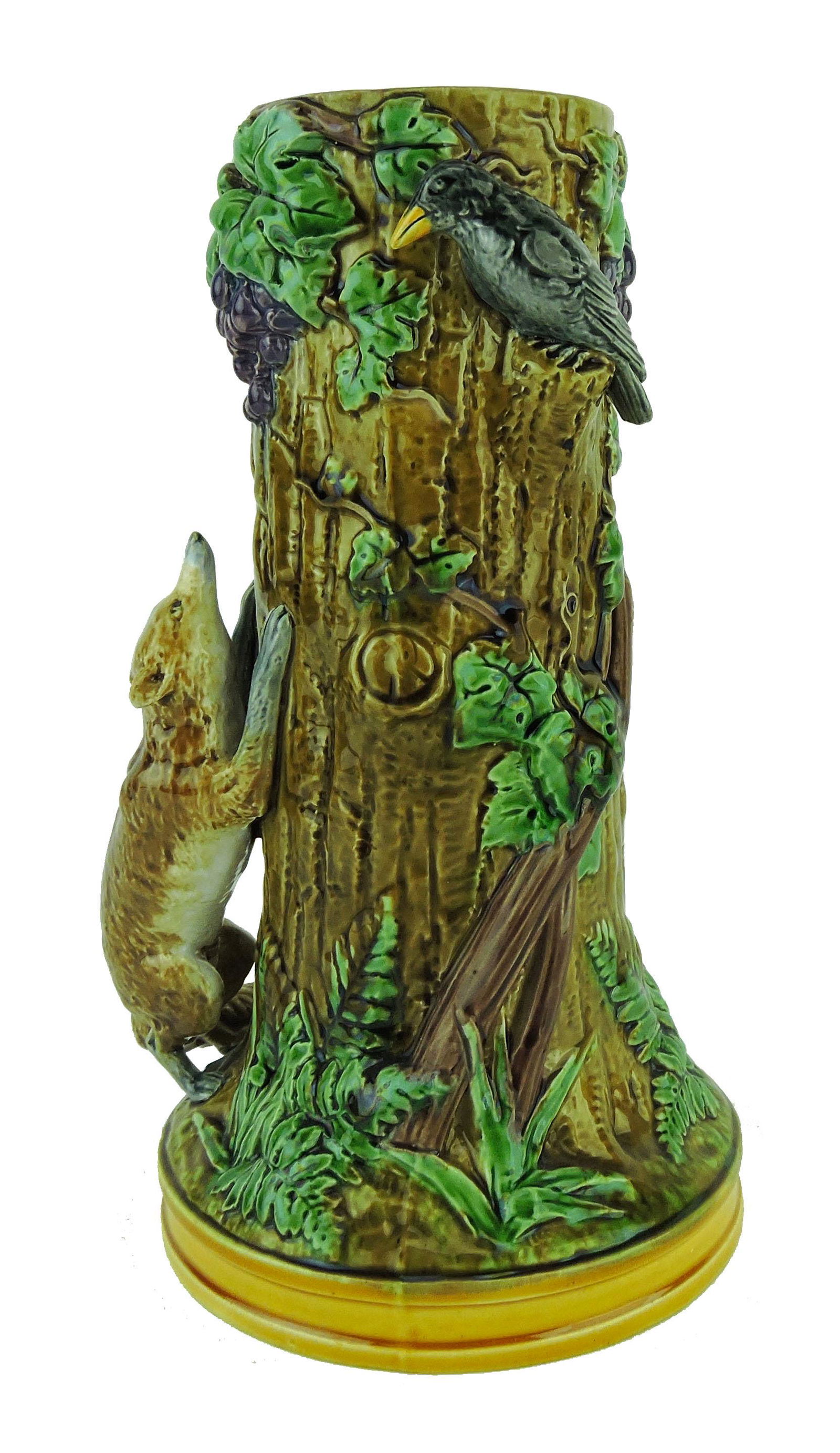 A Minton Majolica 'Fox And Crow' (1 of 6)